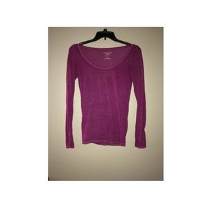 American Eagle purple long sleeved shirt